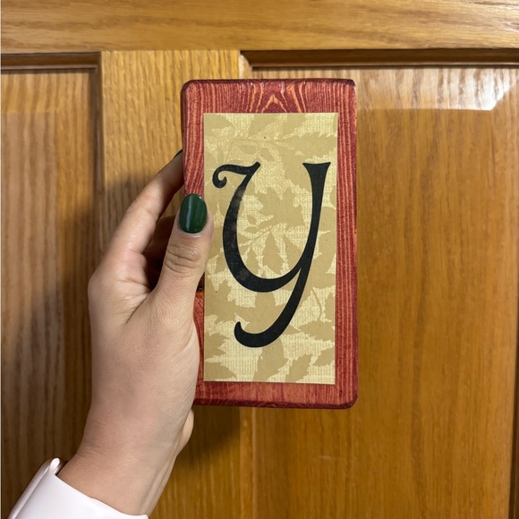 Reversible Merry Christmas and Happy Thanksgiving Letter Block Set - Picture 7 of 10